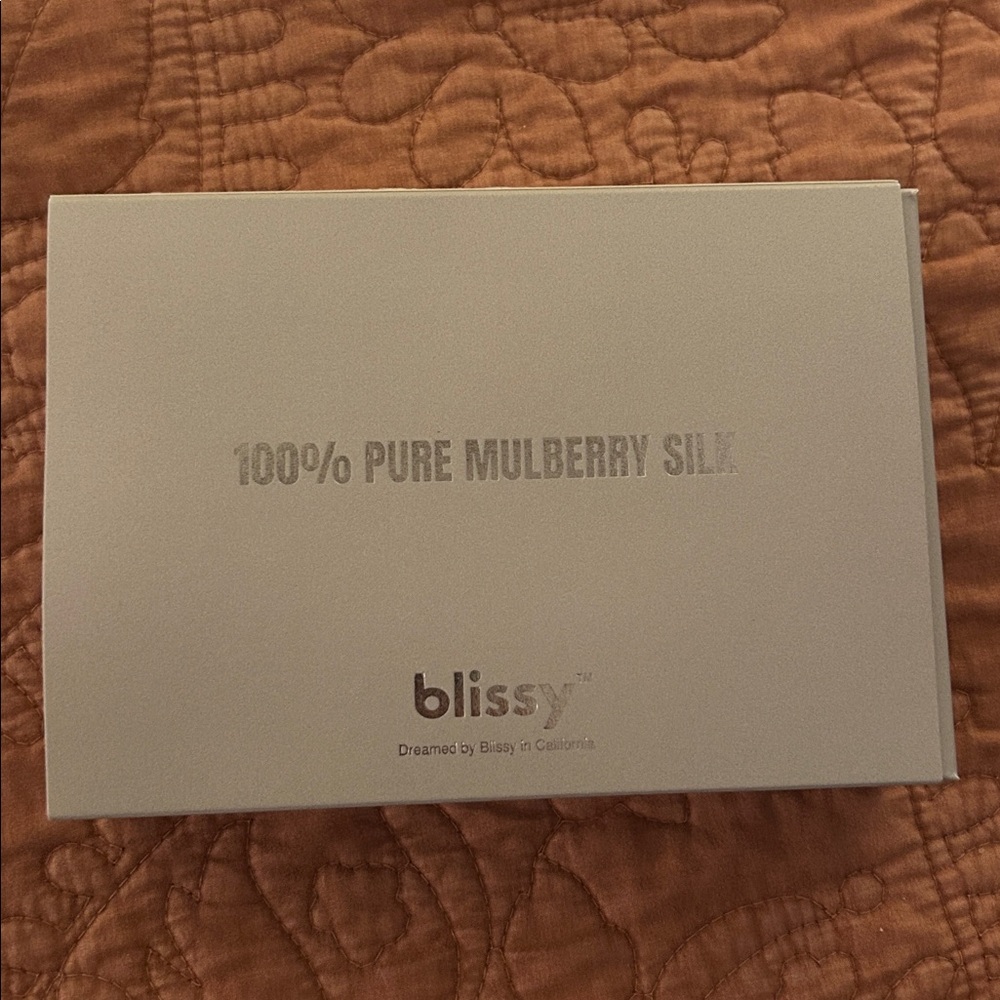 Blissy 100% pure mulberry silk- Silver Pillowcase- king - Picture 3 of 3